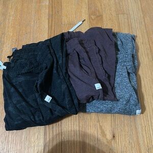 3 pairs Vuori Women’s joggers size Medium